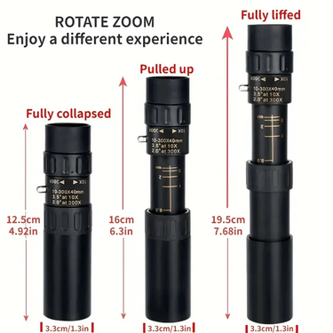 HD Monocular Telescope 10 - 300x - Portable & Durable - InspiredGrabs.com